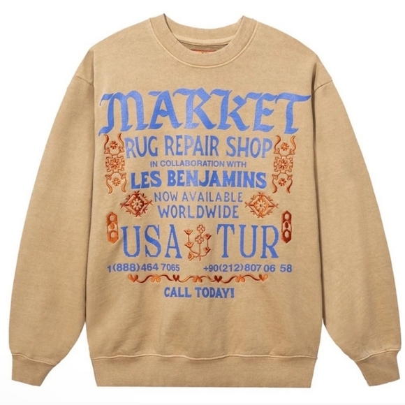 Chinatown Market rug crewneck - Picture 1 of 2
